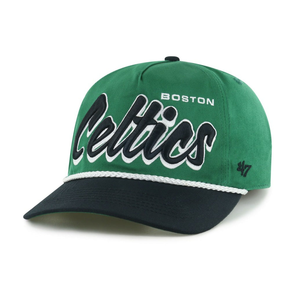 47 brand Boston Celtics '47 Dropshadow Rope Hitch Adjustable Hat Kelly Green/Black
