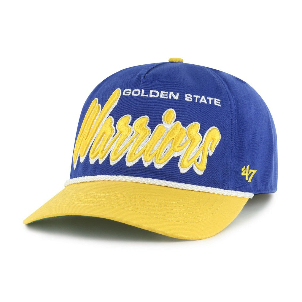 47 brand Golden State Warriors '47 Dropshadow Rope Hitch Adjustable Hat Royal/Gold