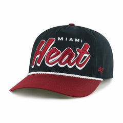 47 brand Miami Heat '47 Dropshadow Rope Hitch Adjustable Hat Black/Red