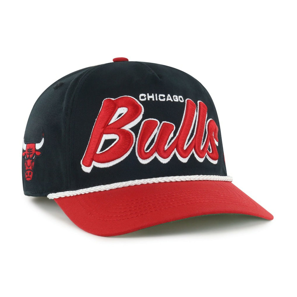 47 brand Chicago Bulls '47 Dropshadow Rope Hitch Adjustable Hat Black/Red