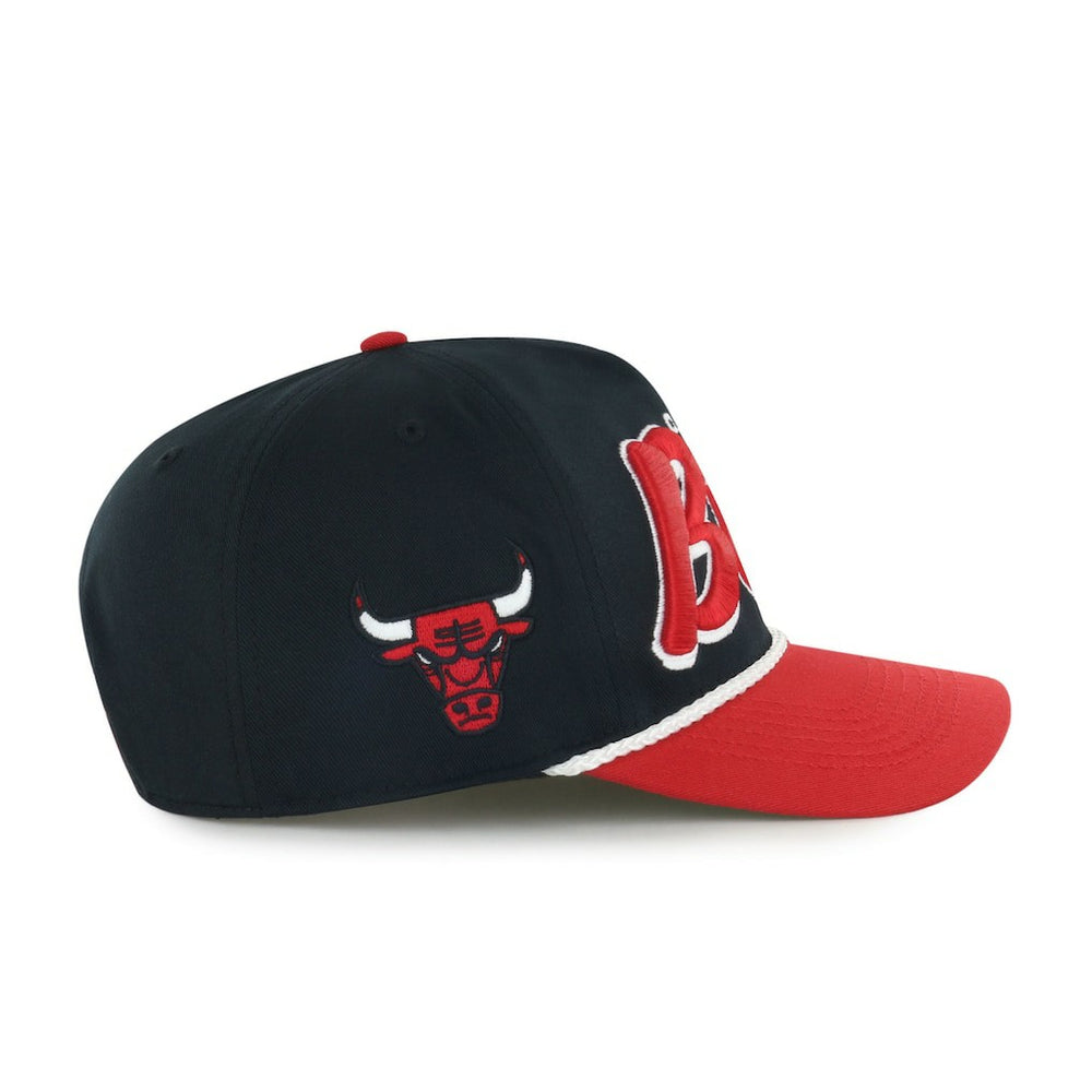 47 brand Chicago Bulls '47 Dropshadow Rope Hitch Adjustable Hat Black/Red