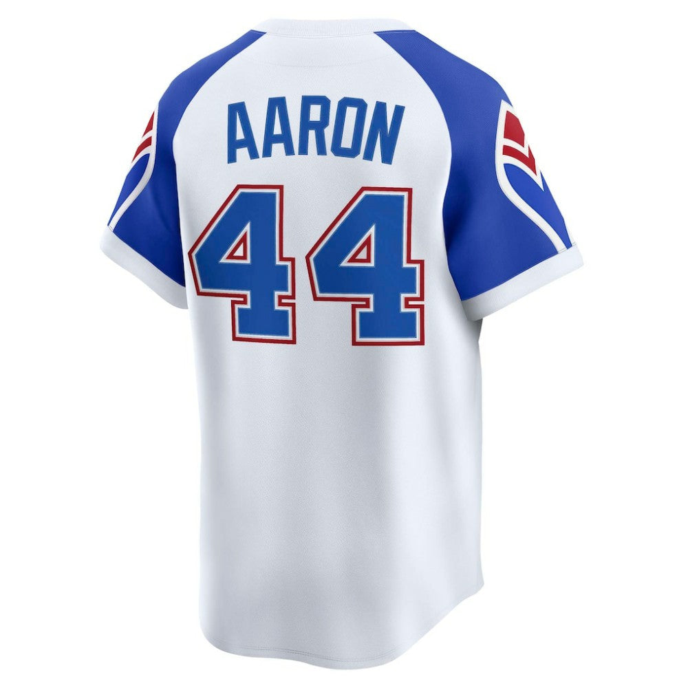 Hank Aaron Atlanta Braves Nike Throwback Cooperstown Collection Limited Jersey Outlet
