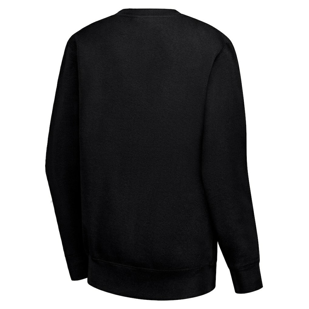 Cleveland Cavaliers G-III 4Her by Carl Banks Women's Leopard Heart Fleece Pullover Sweatshirt Black