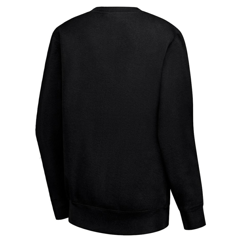 Golden State Warriors G-III 4Her by Carl Banks Women's Leopard Heart Fleece Pullover Sweatshirt Black