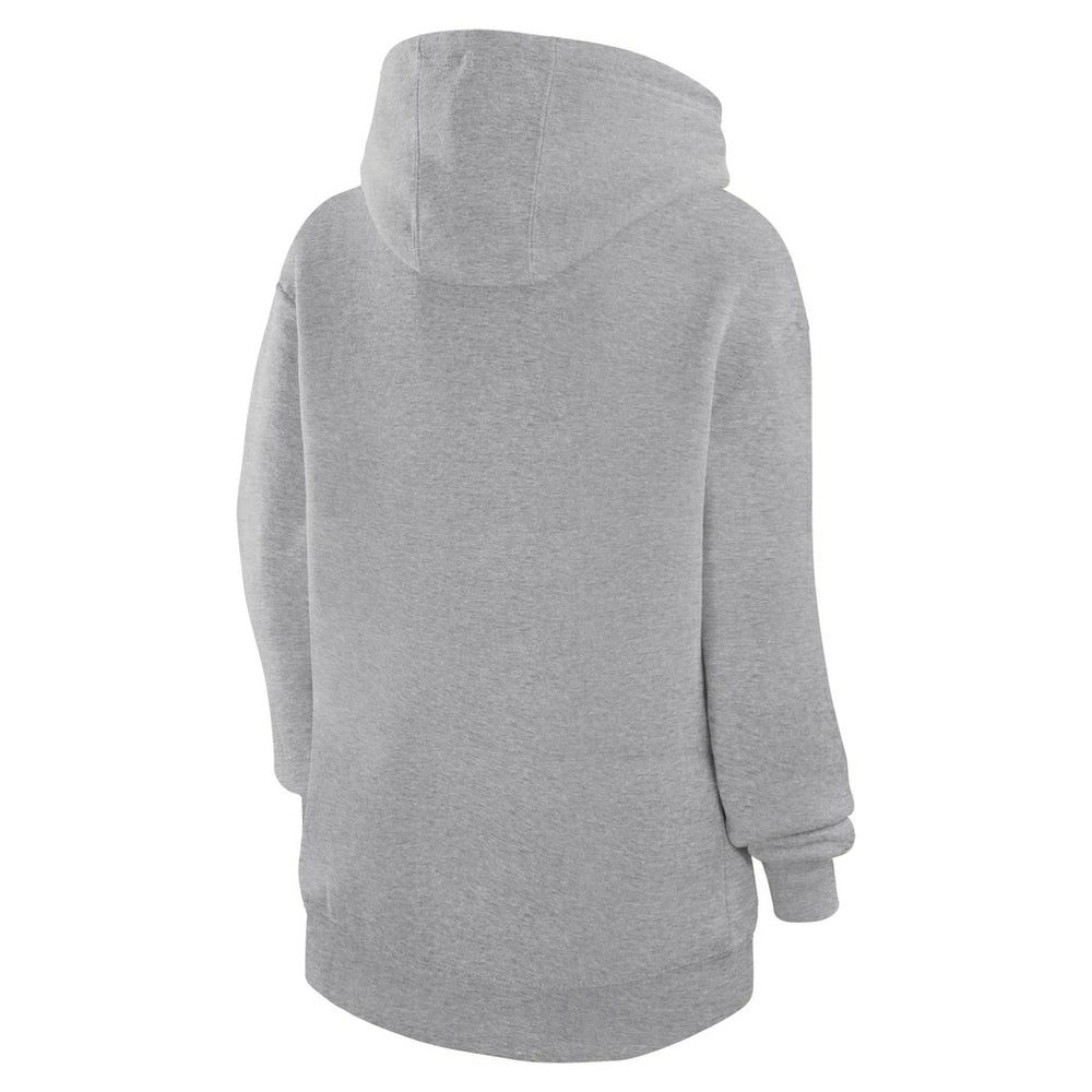 Oklahoma City Thunder G-III 4Her by Carl Banks Women's Leopard Heart Graphic Fleece Pullover Hoodie Heather Gray