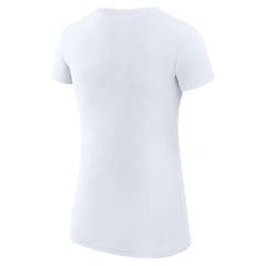 Denver Nuggets G-III 4Her by Carl Banks Women's Super-Slim Fit Lightweight Leopard Heart T-Shirt White