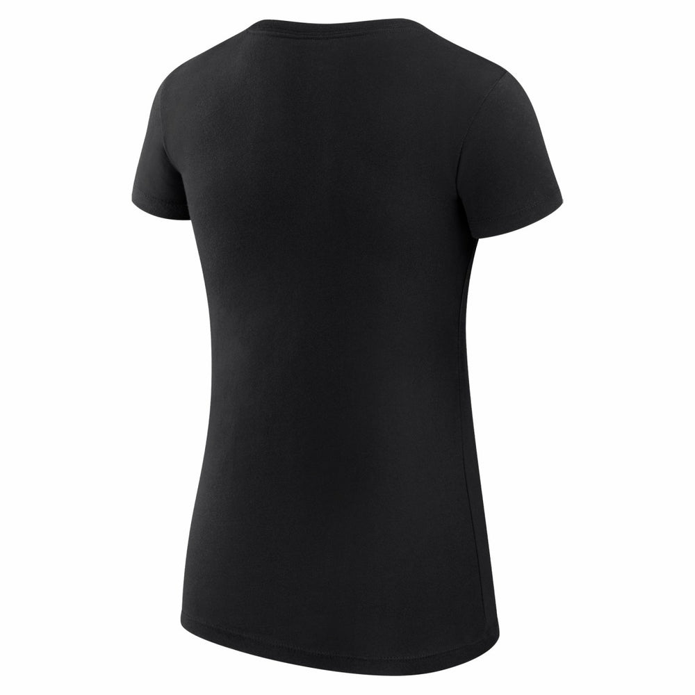 Oklahoma City Thunder G-III 4Her by Carl Banks Women's Super-Slim Fit Lightweight Leopard Heart T-Shirt Black