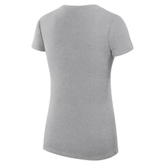 Indiana Pacers G-III 4Her by Carl Banks Women's Super-Slim Fit Lightweight Leopard Heart V-Neck T-Shirt Heather Gray