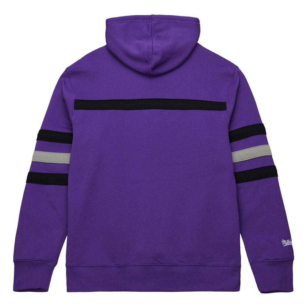 Mitchell & Ness Sacramento Kings Hardwood Classics Nights Head Coach Pullover Hoodie Purple