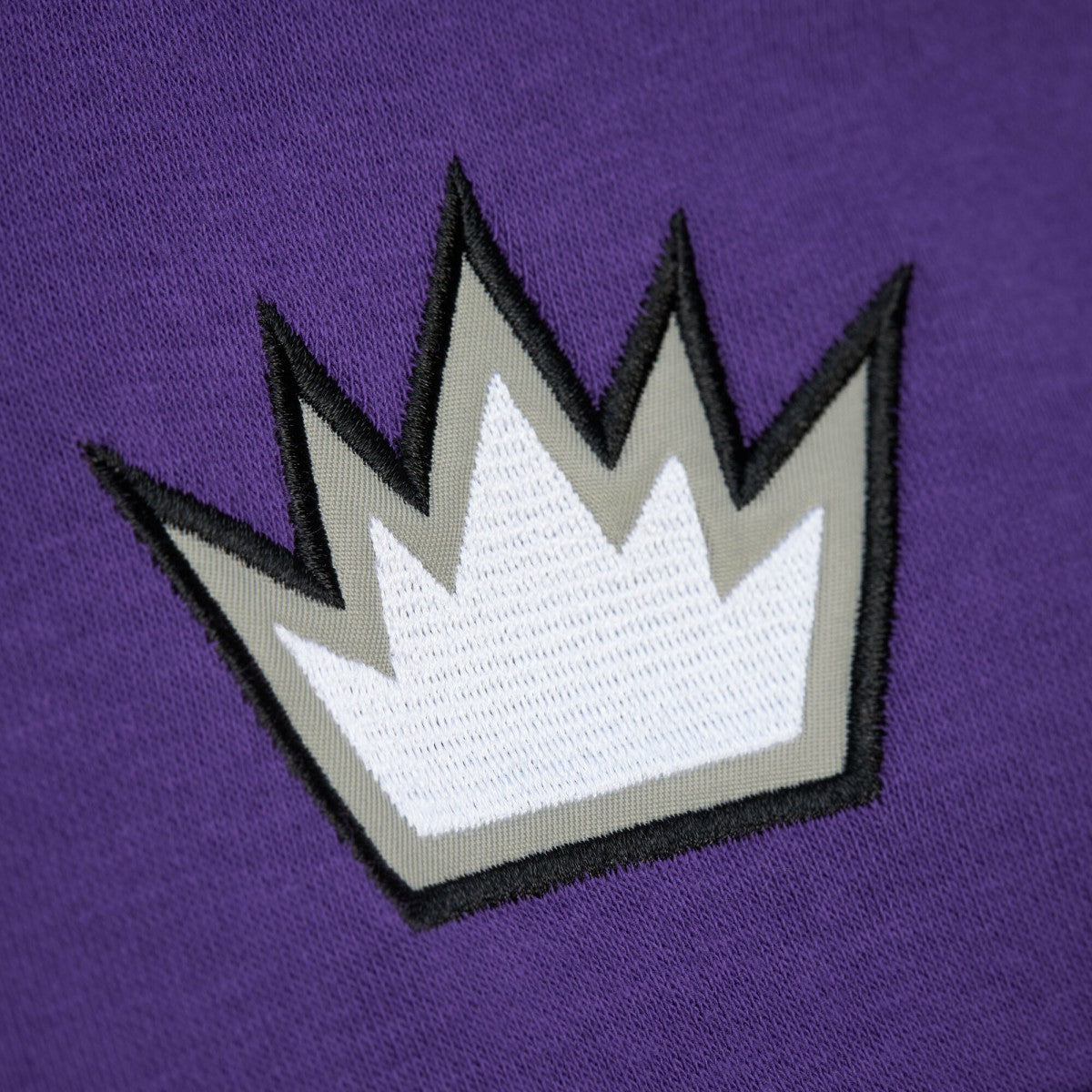 Mitchell & Ness Sacramento Kings Hardwood Classics Nights Head Coach Pullover Hoodie Purple