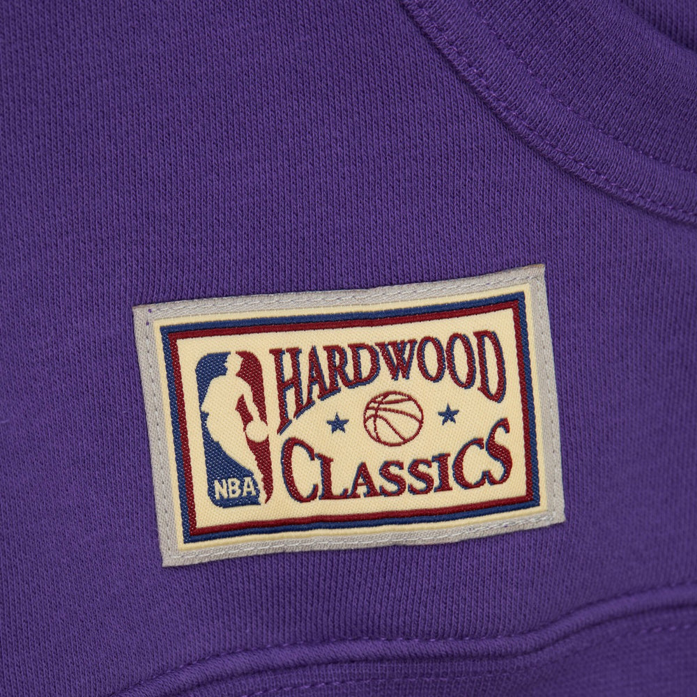 Mitchell & Ness Sacramento Kings Hardwood Classics Nights Head Coach Pullover Hoodie Purple