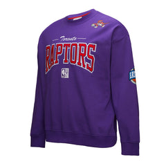Mitchell & Ness Toronto Raptors Hardwood Classics There & Back 2.0 Vintage Pullover Sweatshirt Purple