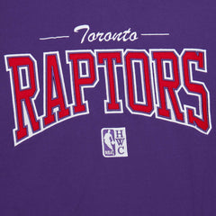 Mitchell & Ness Toronto Raptors Hardwood Classics There & Back 2.0 Vintage Pullover Sweatshirt Purple