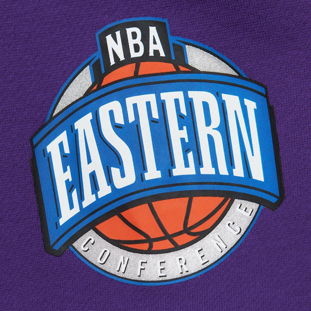 Mitchell & Ness Toronto Raptors Hardwood Classics There & Back 2.0 Vintage Pullover Sweatshirt Purple