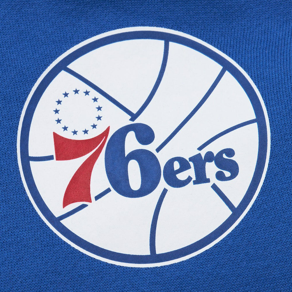 Mitchell & Ness Philadelphia 76ers Hardwood Classics There & Back 2.0 Vintage Pullover Sweatshirt Royal