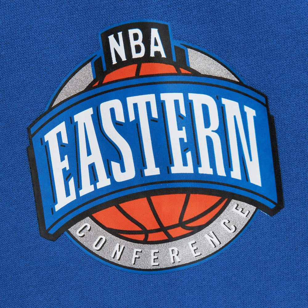 Mitchell & Ness Philadelphia 76ers Hardwood Classics There & Back 2.0 Vintage Pullover Sweatshirt Royal