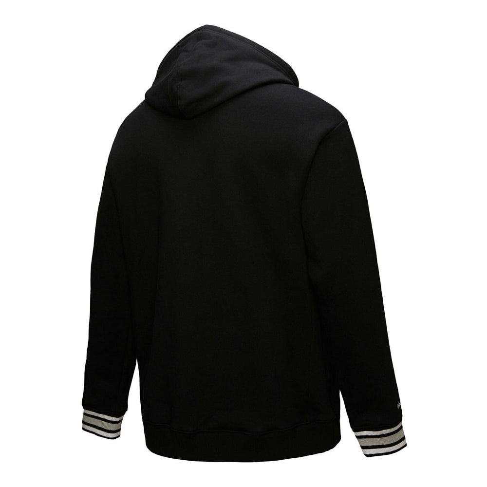 Mitchell & Ness Sacramento Kings Chainstitch Applique Vintage Heavyweight Pullover Hoodie Black