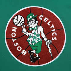 Mitchell & Ness Boston Celtics Chainstitch Applique Vintage Heavyweight Pullover Hoodie Kelly Green