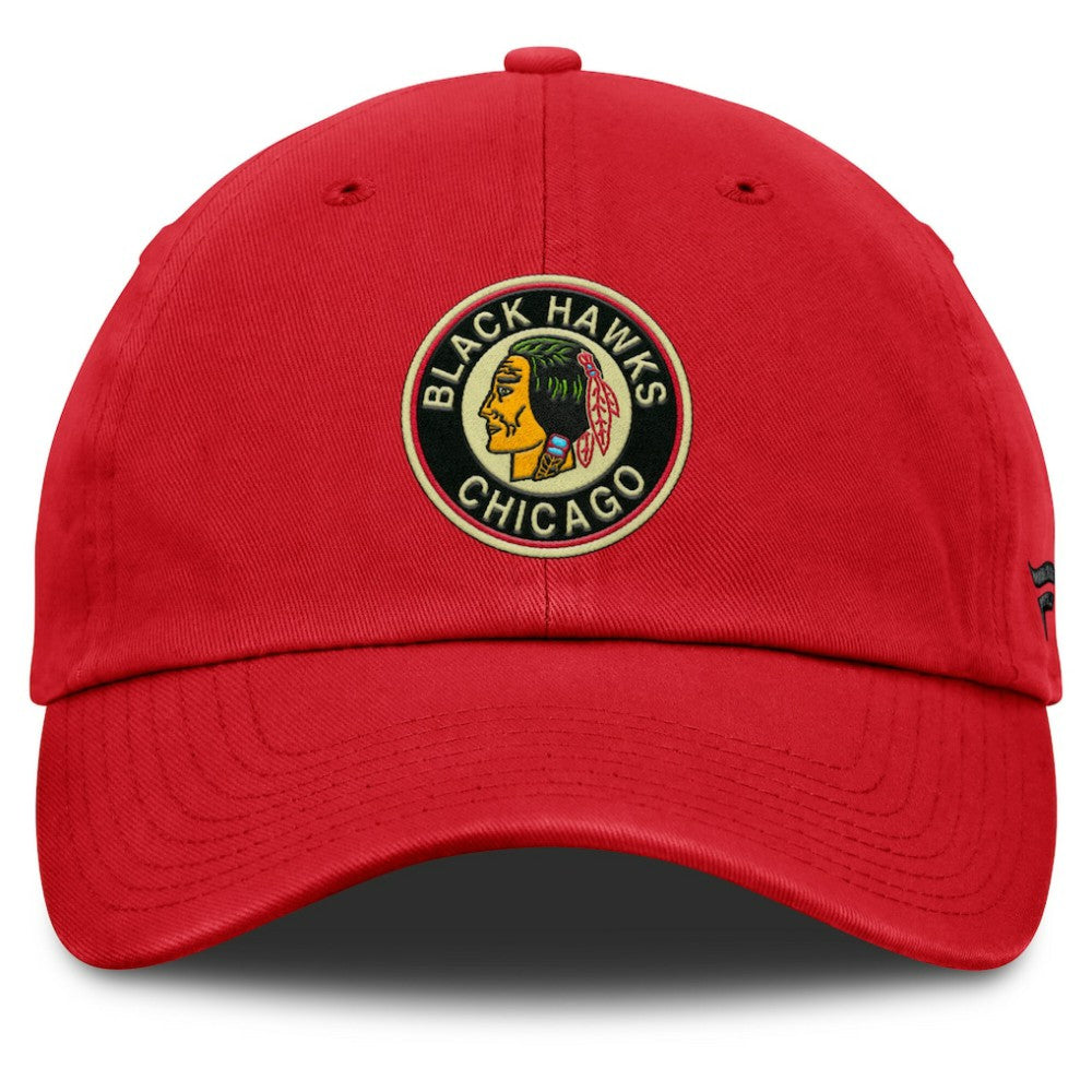 Chicago Blackhawks Fanatics Decades Collection Adjustable Hat - Red | Fanatics discount