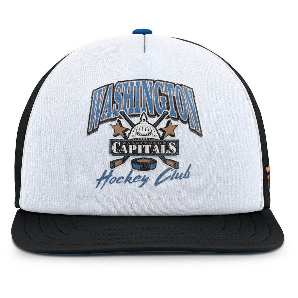Washington Capitals Fanatics Decades Collection Foam Front Snapback Hat - White/Black | Fanatics discount