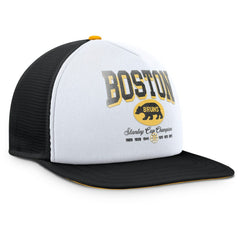 Boston Bruins Fanatics Decades Collection Foam Front Snapback Hat - White/Black | Fanatics sale
