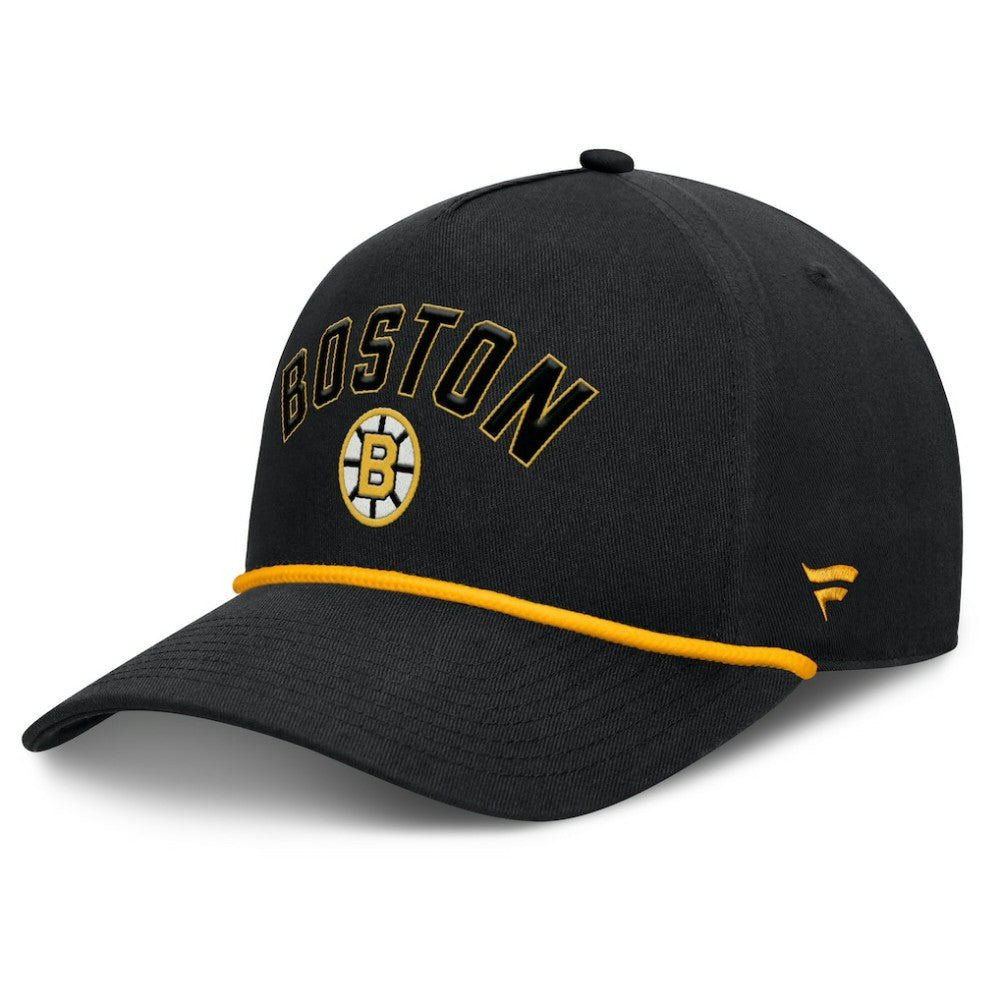 Boston Bruins Fanatics Decades Collection A-Frame Rope Adjustable Hat - Black | Fanatics sale