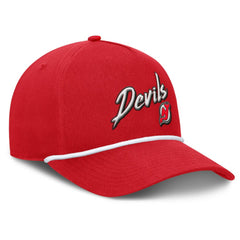 New Jersey Devils Fanatics Decades Collection A-Frame Rope Adjustable Hat - Red | Fanatics Clearance