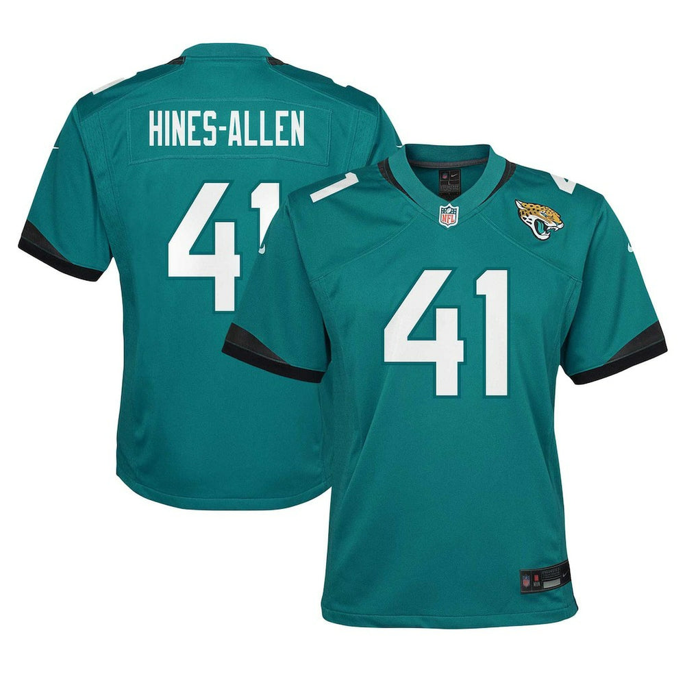 Josh Hines-Allen Jacksonville Jaguars Youth Game Jersey - Teal - Nike