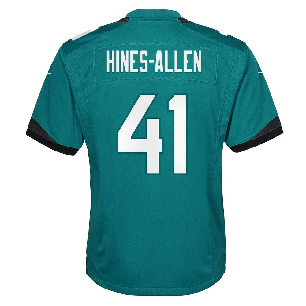 Josh Hines-Allen Jacksonville Jaguars Youth Game Jersey - Teal - Nike