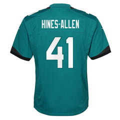 Josh Hines-Allen Jacksonville Jaguars Youth Game Jersey - Teal - Nike