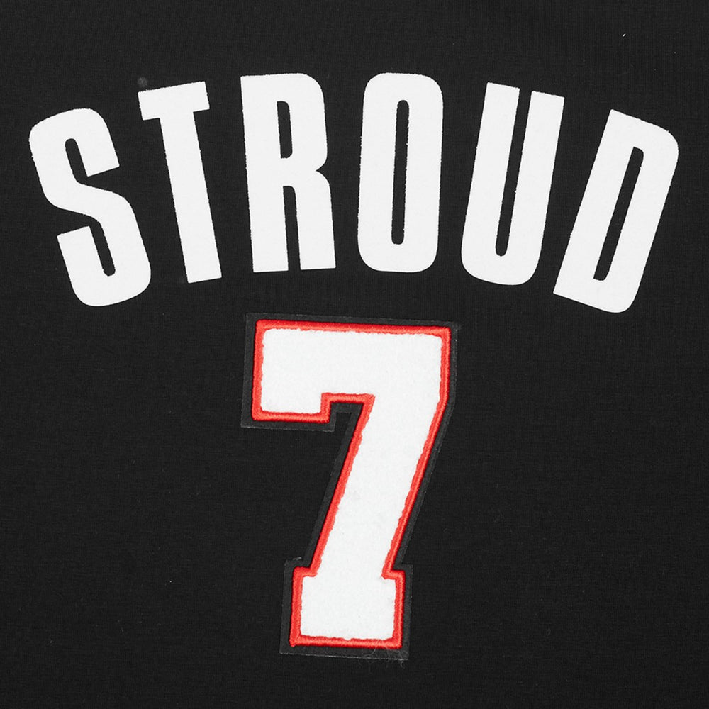C.J. Stroud Houston Texans Pro Standard Women's Player Name & Number Cropped Boxy T-Shirt - Black - NFL