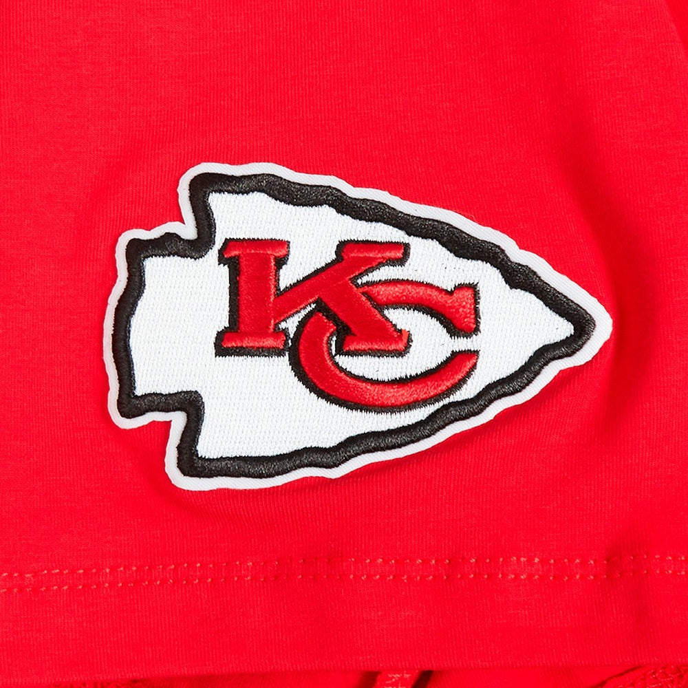 Travis Kelce Kansas City Chiefs Pro Standard Women's Player Name & Number Cropped Boxy T-Shirt - Red - NFL