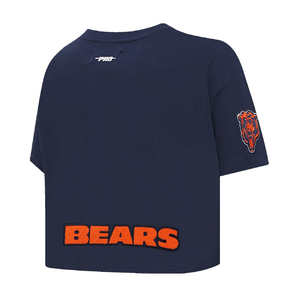 Caleb Williams Chicago Bears Pro Standard Women's Player Name & Number Cropped Boxy T-Shirt - Navy - NFL