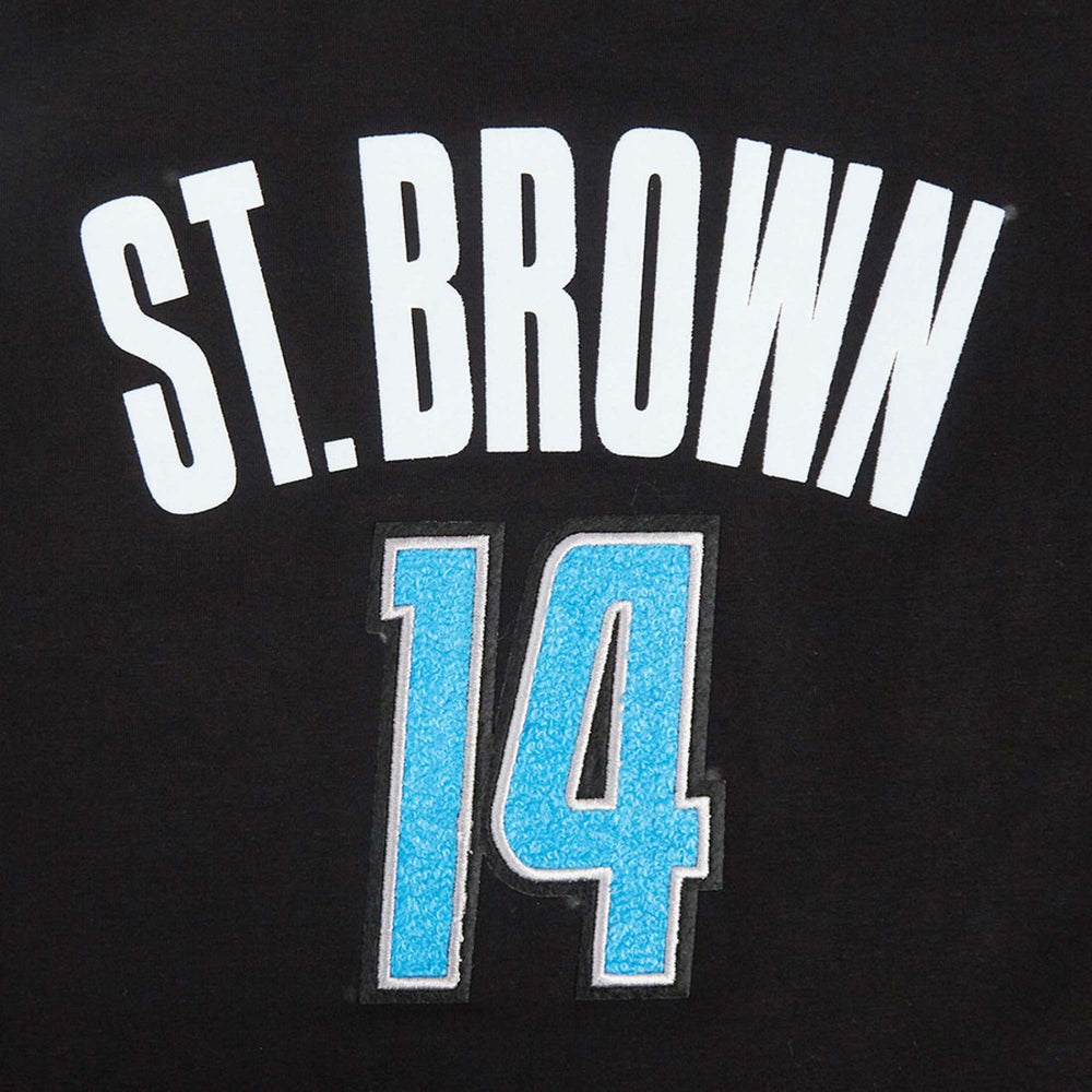 Amon-Ra St. Brown Detroit Lions Pro Standard Women's Player Name & Number Cropped Boxy T-Shirt - Black - NFL