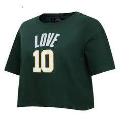 Jordan Love Green Bay Packers Pro Standard Women's Player Name & Number Cropped Boxy T-Shirt - Green - NFL