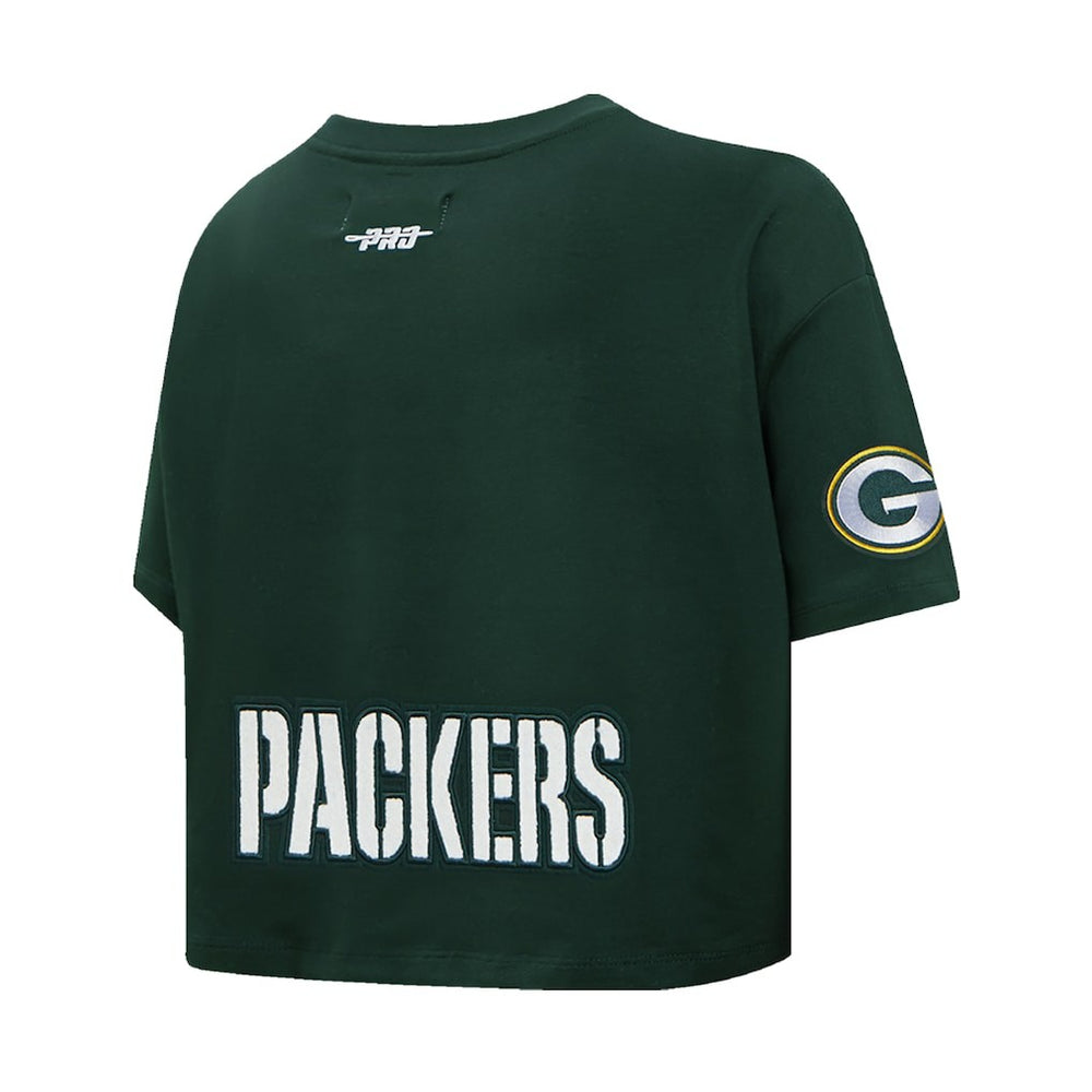 Jordan Love Green Bay Packers Pro Standard Women's Player Name & Number Cropped Boxy T-Shirt - Green - NFL