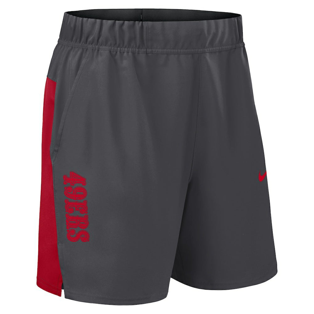 San Francisco 49ers Woven Victory Dri-FIT Shorts - Gray - Nike