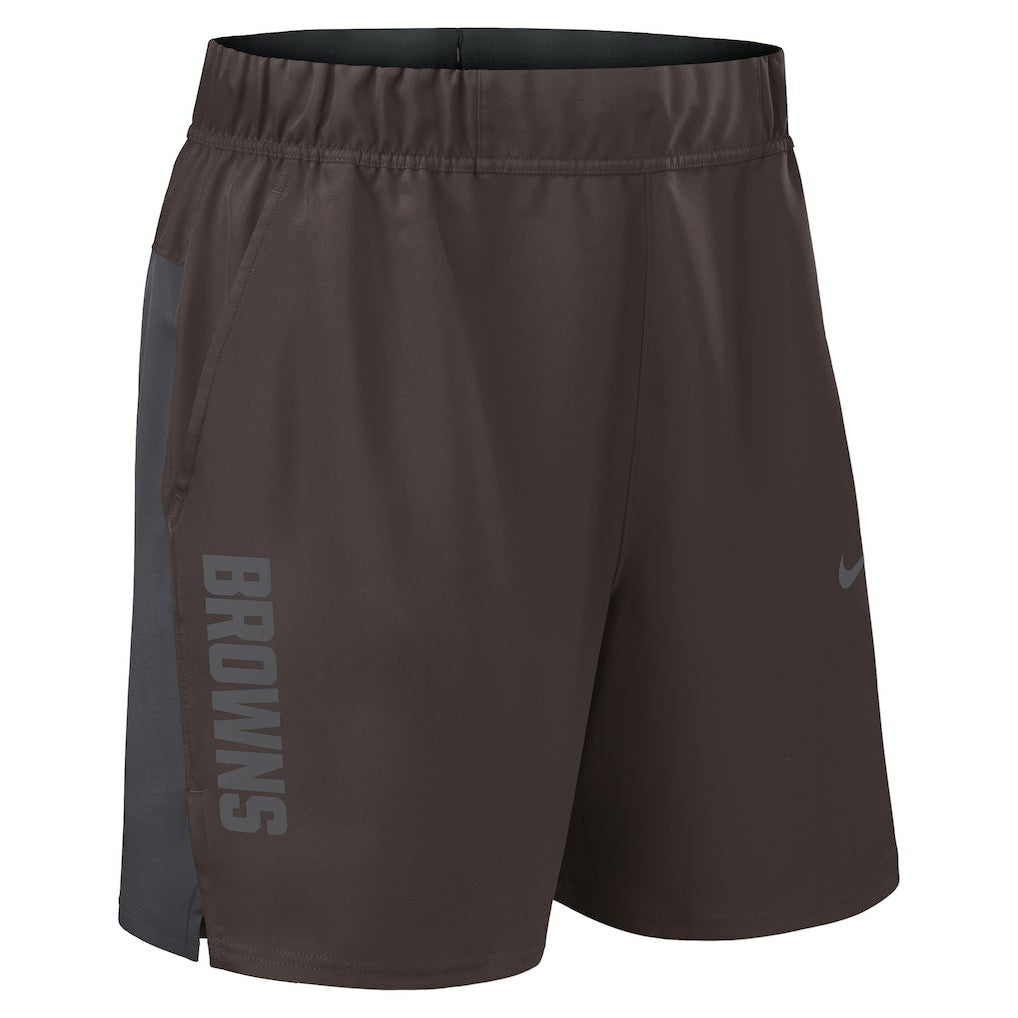 Cleveland Browns Woven Victory Dri-FIT Shorts - Brown - Nike