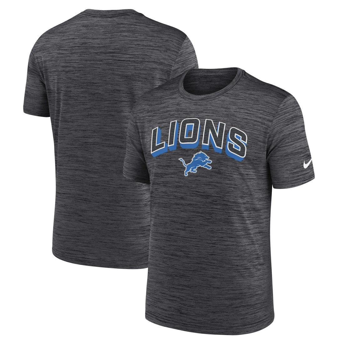 Detroit Lions Primetime Velocity Dri-FIT T-Shirt - Charcoal - Nike