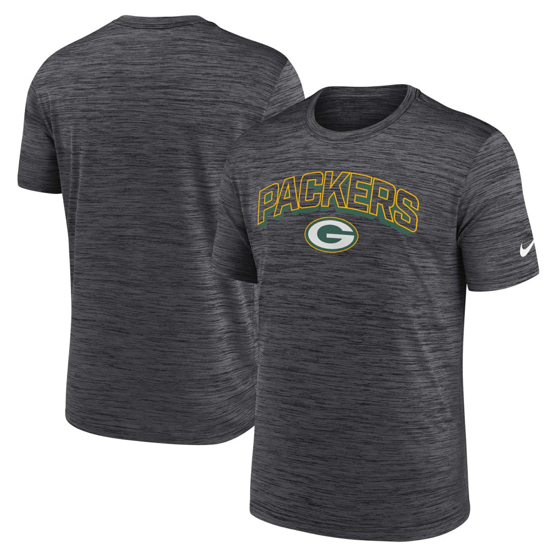 Green Bay Packers Primetime Velocity Dri-FIT T-Shirt - Charcoal - Nike