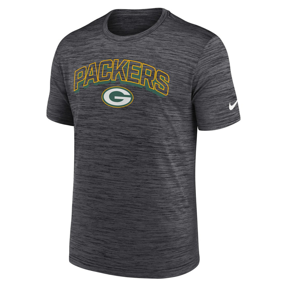 Green Bay Packers Primetime Velocity Dri-FIT T-Shirt - Charcoal - Nike