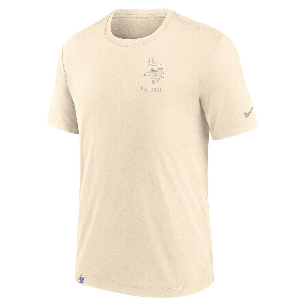 Minnesota Vikings Glory Tri-Blend T-Shirt - Cream - Nike