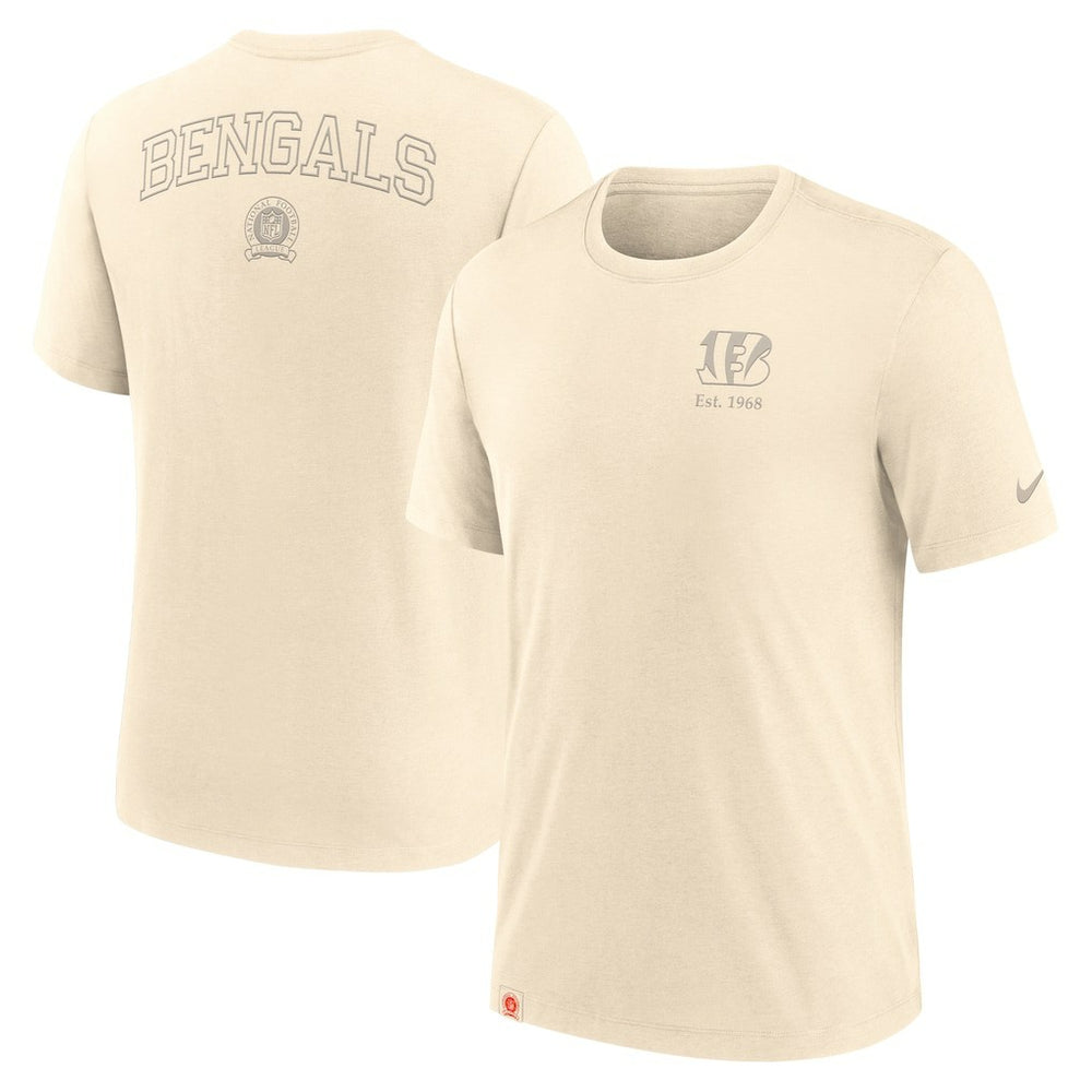 Cincinnati Bengals Glory Tri-Blend T-Shirt - Cream - Nike