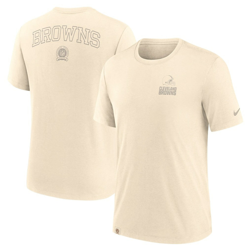 Cleveland Browns Glory Tri-Blend T-Shirt - Cream - Nike