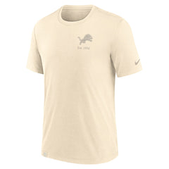 Detroit Lions Glory Tri-Blend T-Shirt - Cream - Nike