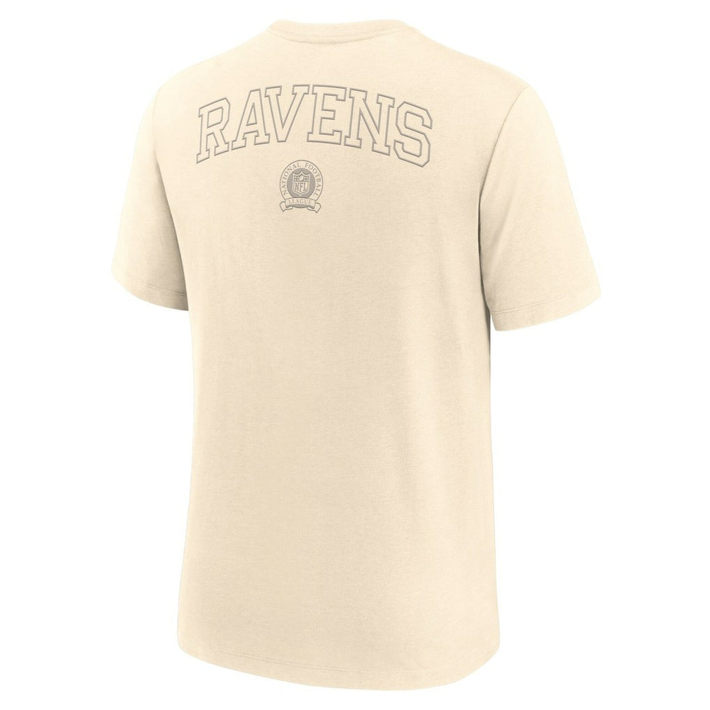 Baltimore Ravens Glory Tri-Blend T-Shirt - Cream - Nike