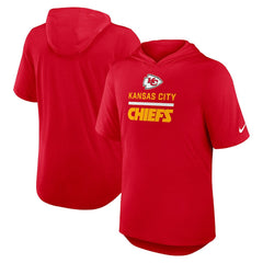 Kansas City Chiefs Lockup Tri-Blend Hoodie T-Shirt - Red - Nike