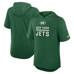 New York Jets Lockup Tri-Blend Hoodie T-Shirt - Green - Nike