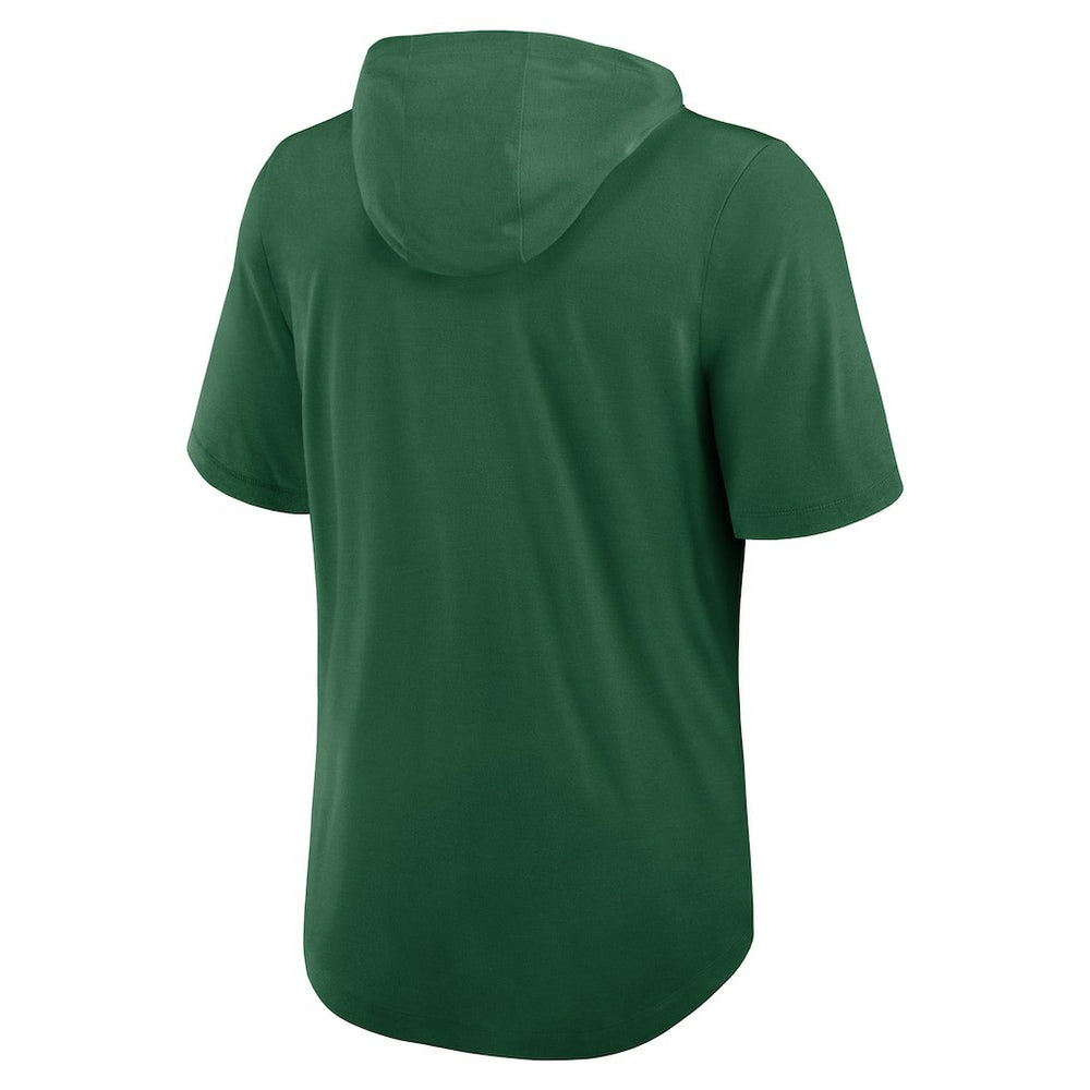 New York Jets Lockup Tri-Blend Hoodie T-Shirt - Green - Nike