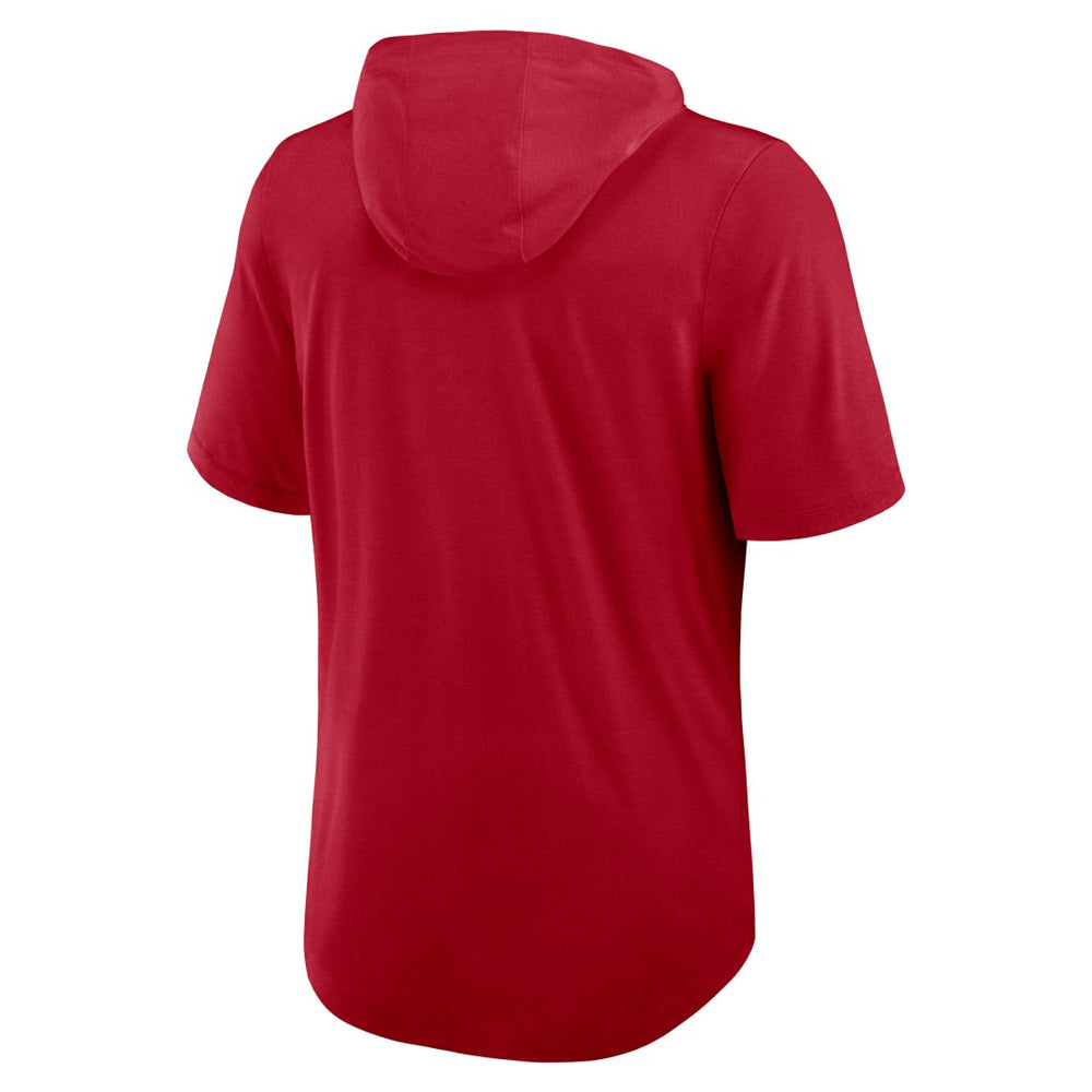 Tampa Bay Buccaneers Lockup Tri-Blend Hoodie T-Shirt - Red - Nike